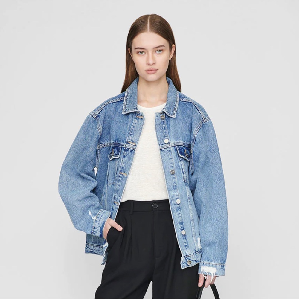Anine Bing Rory Oversized Denim Jacket XS